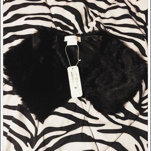Mini Black Fur Stole